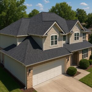 New asphalt shingle roof installation by RISE Roofing Austin TX